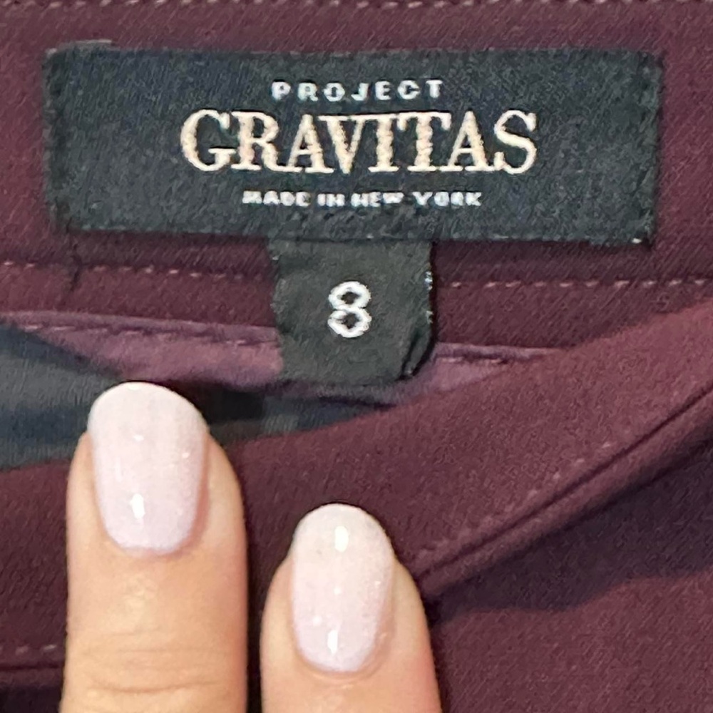 Women's Burgundy Flared Short Skirt Size 8 - Picture 2 of 4